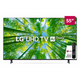 TV LED SMART UHD LG con Magic Remote 55" 55UQ8050PSB