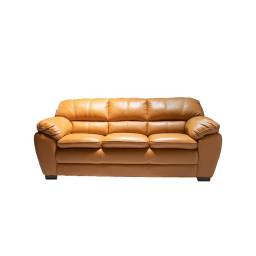 SOFA DE CUERO GOLD 3  LUGARES C1 CAMEL