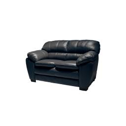 SOFA DE CUERO GOLD 2 LUGARES C1 NEGRO