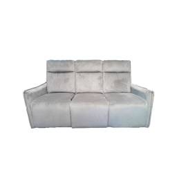 SILLON RECLINABLE  JUAN SALVADOR 3 CUERPOS GRIS  I5098-1