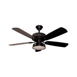 VENTILADOR DE TECHO KASSEL  LUJO 52" NEGRO 1 PLAFON 76950