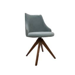 SILLA LUCI GIRATORIA CON PATAS DE MADERA  COLOR VERDE 2127