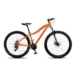 BICICLETA COLLI EUDORA ALUMINIO R 29 NARANJA NEON