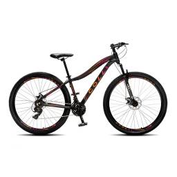 BICICLETA COLLI EUDORA R 29 ALUMINIO NEGRO / ROSA Y NARANJA