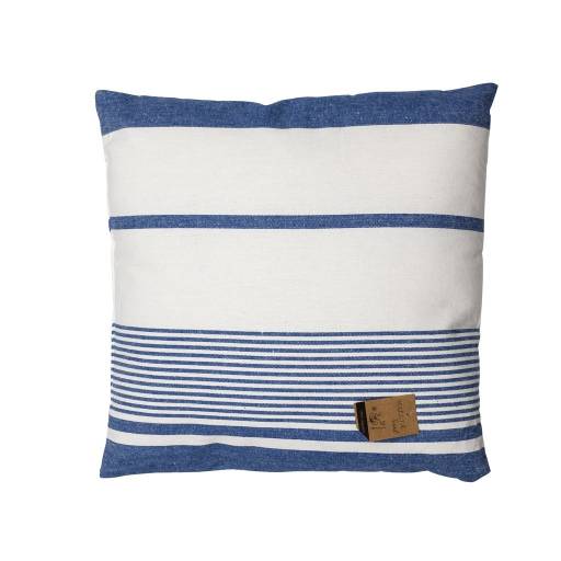 ALMOHADON ALGODN 40x40CM BLANCO/AZUL