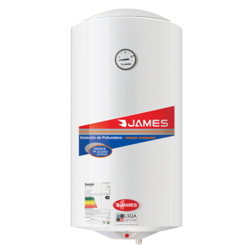 TERMOTANQUE ACERO 60 LTS. CILINDRICO JAMES