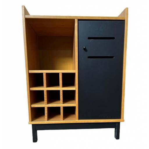 MUEBLE TIPO BAR MADRI 1947 RP ROBLE/PRETO