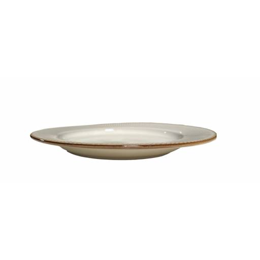 PLATO DE CERAMICA LLANO CHICO BLANCO DB-174-2