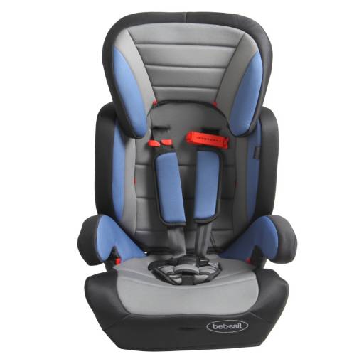 SILLA DE AUTO BEBESIT - BOOSTER SUZUKA GRIS/AZUL/ROJO 7273