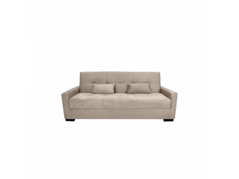 SOFA CAMA LAVINIA VELUDO PAIVA BEIGE 01566.0-VPB