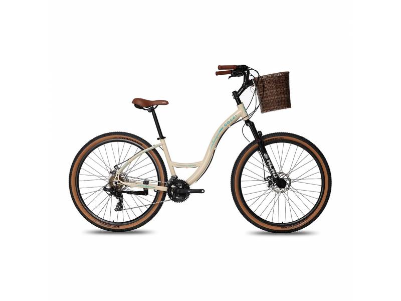 BICICLETA COLLI MUNIQUE R 29 C/ CESTO BEGE RETRO