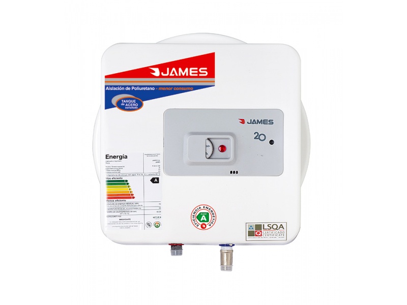 TERMOTANQUE JAMES 20 LTRS TANQUE DE ACERO